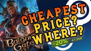 Baldur's Gate 3 ! Find the Cheapest Key, the Best Deal! How? Steam Summer Sale