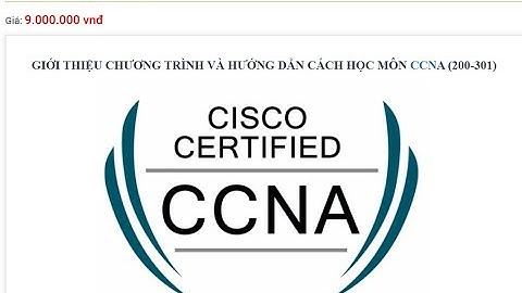 Khoá học CCNA Online (VnPro)
