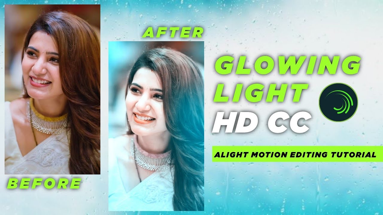 Glowing light HD CC | Alight motion editing tutorial | - YouTube