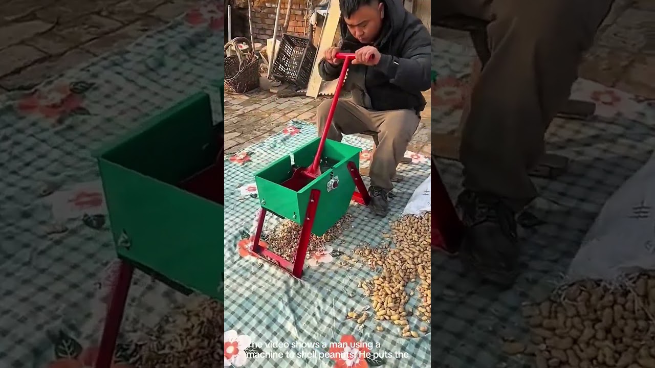 Peanuts shelling machine  Good tools and machinery can increase work efficiency 
