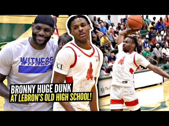 Bronny James Rushed Out Of High School Basketball Game For Gun Scare –