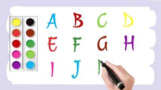 A for Apple B for Ball C for Cat D for Dog|Alphabets A to Z with colours| Learn English 20230705 01