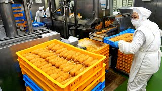 7000 в день! Процесс изготовления хот-дога в массовом производстве /сыр, картофель | Корейская