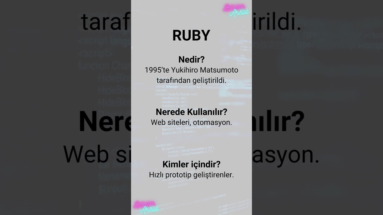 Ruby Programlama Dili