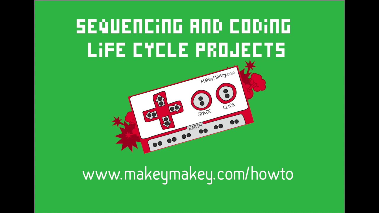 Using Secret Codes in Scratch to a Create a Makey Makey Life Cycle Project