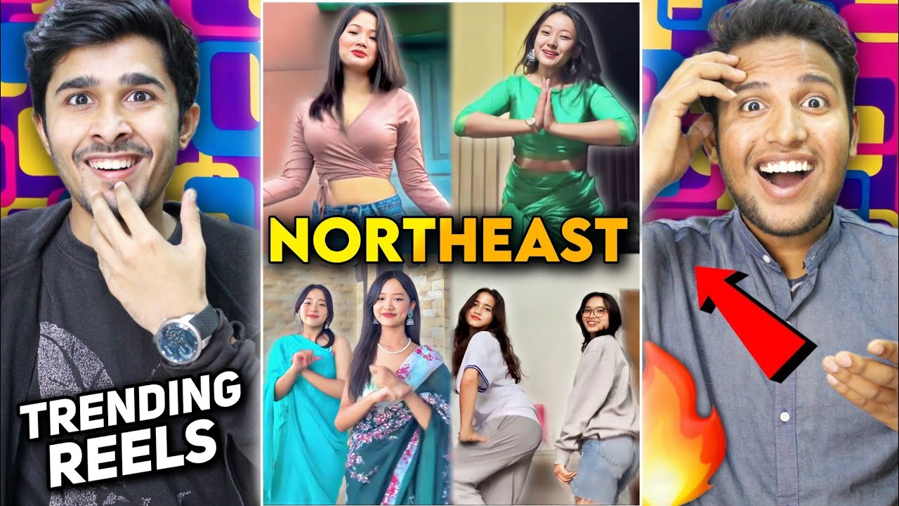 North East Indian Girls Instagram Trending Reels Reaction   northeastindia    V2funreacts