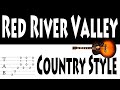 Red River Valley Guitar Tab Country Style