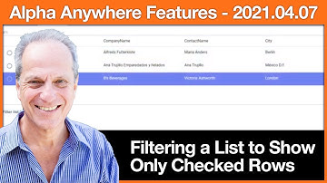 Filtering a List to Show only Checked Rows