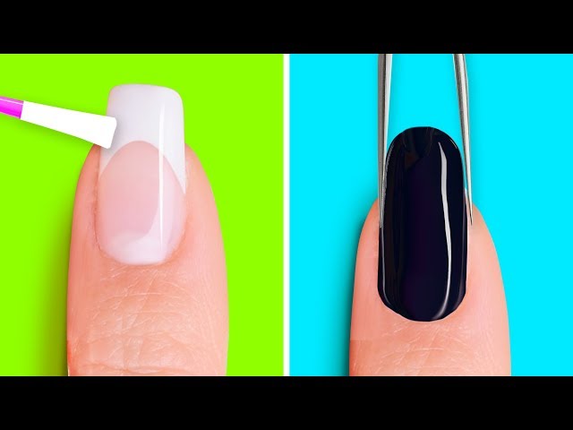 11 Weird Nail Hacks in College | Crazy nails, 5 minute crafts videos, Diy  crafts for girls