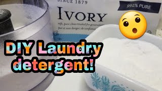 DIY laundry detergent from bars of ivory soap!