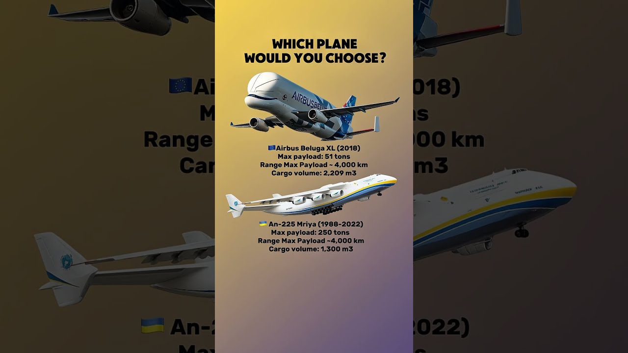 Airbus Beluga XL Vs Antonov An 225 World S Largest Cargo Aircraft Comparison