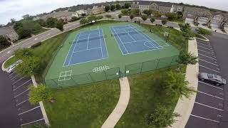 Tennis Court Flight with a Drone Tennis Court Flight with a Drone