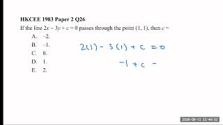 HKCEE 1983 Paper 2 Q26 CG1