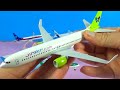 UNBOXING BEST PLANES : Korea Jin Air Boeing B737 Air Merpati  Air Busan  Airbus A380 plane models