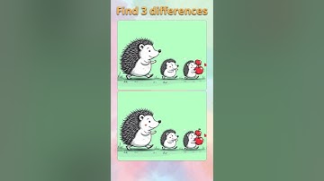 Find 3 Differences – Spot the Difference Challenge – Part №840  #Shorts #Challenge