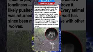🐺💔 The Lonely Wolf Who Just Wanted a Friend 💔🐑