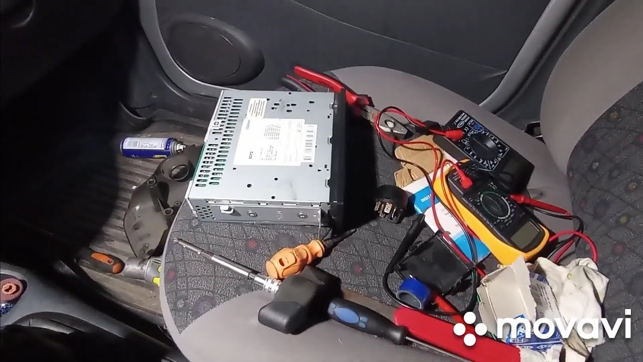 Замена магнитолы, и контактной группы, замка зажигания самостоятельно ...