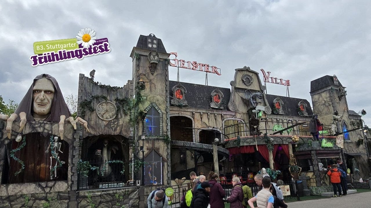 Geister Villa Geisterbahn Onride Stuttgarter Frühlingsfest Bad Cannstatt 2024