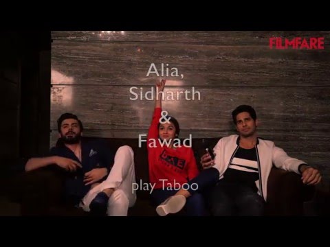 Alia Bhatt, Sidharth Malhotra and Fawad Khan Play Taboo