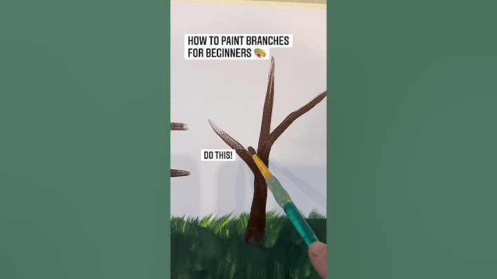 How to paint branches for beginners 👩🏻‍🎨🎨 #art #artist #painting #tutorial #easy #tree #beginner