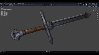 Low Poly Swords 3D Models in BLENDER 5.0 Low Poly Swords 3D Models in BLENDER 5.0