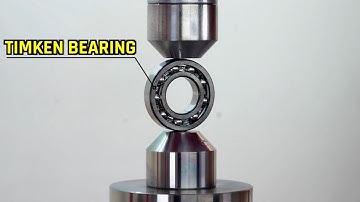 HYDRAULIC PRESS VS BALL BEARING!  Will it EXPLODE?