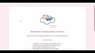 Baby Sleep Tracker CS50 Final Project 2024 screenshot 1