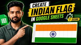 Create Indian Flag in Google Sheets in 1 Second | Apps Script Trick | TechLoons