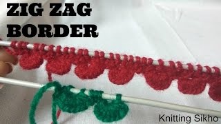 Zig zag border desgin