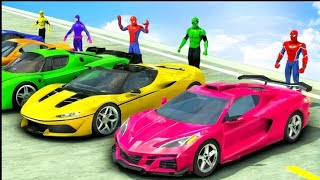 Ramp Car Racing Superhero 3D Gameplay #viral #gaming #viralvideo #gameplay #games #trending #video