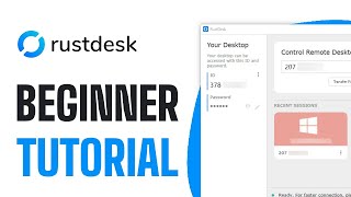 How To Use RustDesk on Windows - RustDesk Beginner Tutorial (2025)