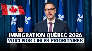 IMMIGRATION QUÉBEC : PLANIFICATIONS Des CIBLES 2026 pour Immigration Canada 🇨🇦