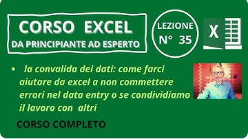 la convalida dei dati |corso excel tutorial 35| GianMarcoCapitini