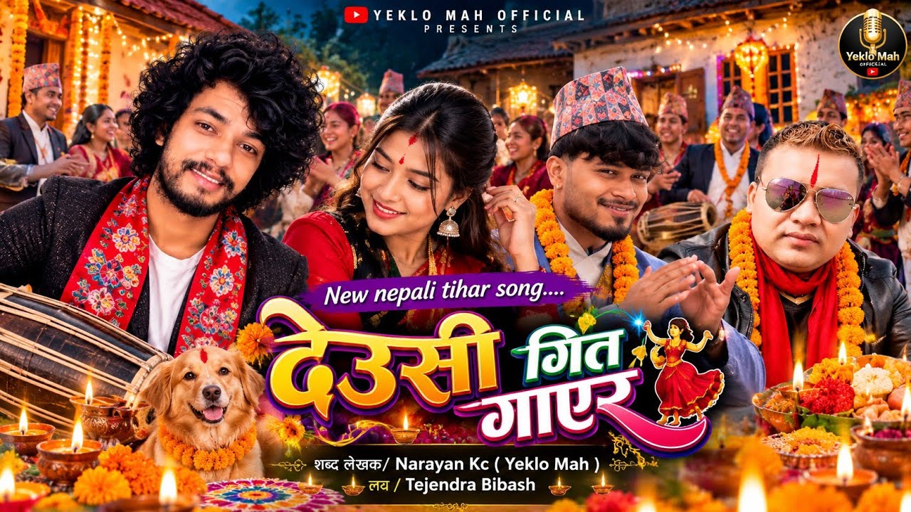 🪔 Deusi Geet Gayera | New Nepali Tihar Dancing Song 2026 |Official Audio |Yeklo Mah |Tejendra Bibash