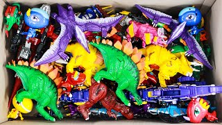 Box of Toys, Lots of T rex Dinosaurs,Jurassic World Hello carbot transformation dinosaurs