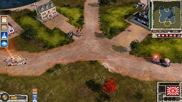 C&C Red Alert 3 Uprising Athena Cannon vs Wave-Force Artillery