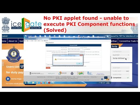 Icegate DSC Registration Java Error Resolved | How to Register DSC in IceGate Portal for AD Code