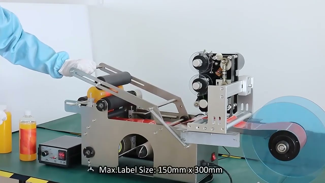 Semi-automatic Round Bottle Labeling Machine