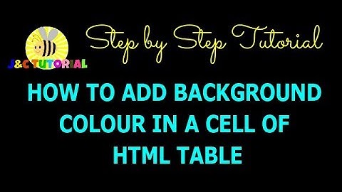 HOW TO PUT BACKGROUND COLOR FOR THE ENTIRE ROW OF HTML TABLE