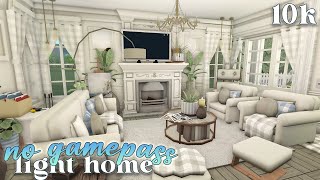 Bloxburg : 10k No Gamepass Cozy Neutral Botanical Family Home | No Large Plot | Roblox - House Build