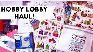 HOBBY LOBBY HAUL & CARDS!