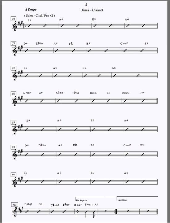 Ken Peplowski plays "Danza" by Richard Percival