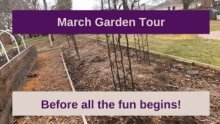 Garden Tour – Preseason
The first full garden tour of the 2023 season! See all the gardens bones before all the beautiful plants take over. This tour shows everything as it exists today. Spring cleanup has not even started, as we had snow today! Garden Tour – Preseason