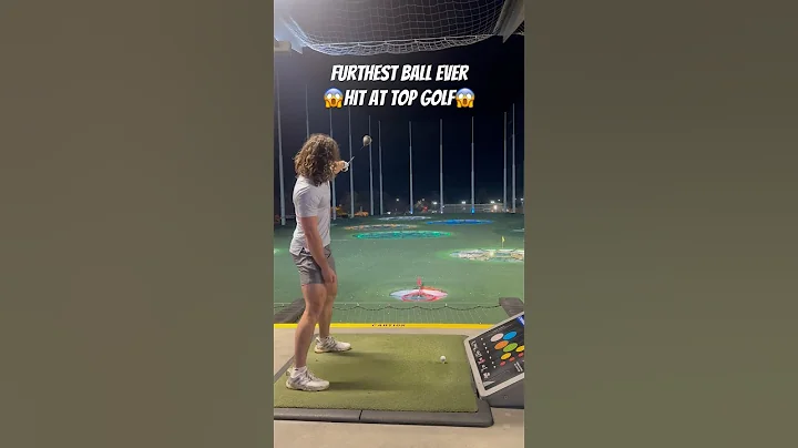 The Furthest Ball Ever Hit At Top Golf🚀 #golf