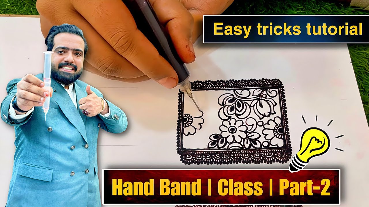 Hand band || part 2 | beginners class 2024 | by Hassan easy mehndi design | latest mehndi design…,