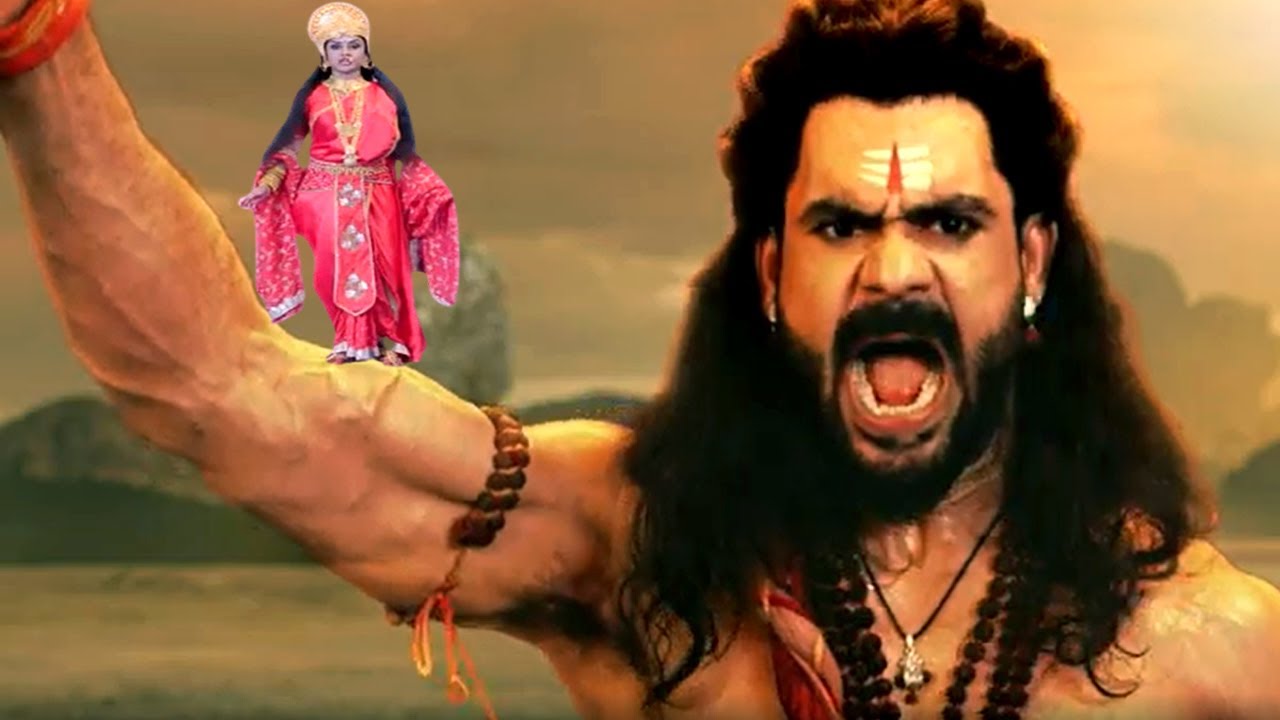 परशुराम का क्रोध शांत करने के लिए उनके भुजा पर खड़ी हुई माँ पार्वती 