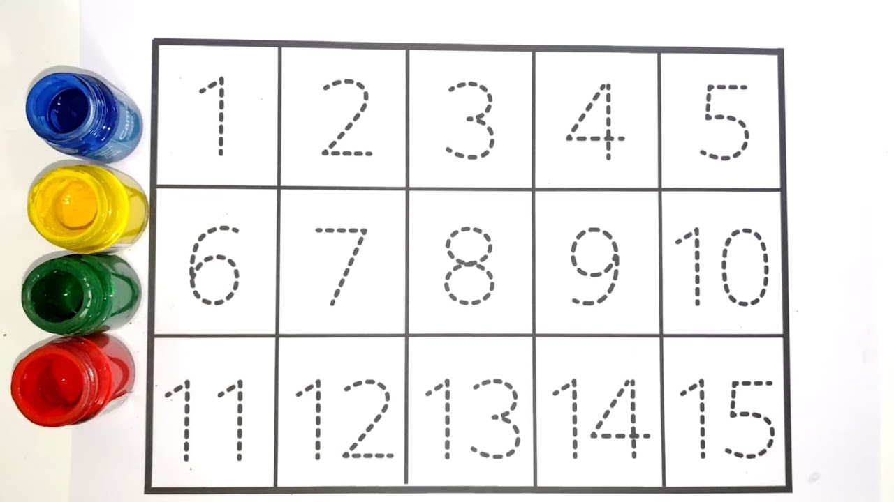 Learn Counting| 1 to 15 counting| ginati | numbers - YouTube