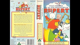 Original Vhs Opening And Closing To All New Adventures Of Rupert - Rupert And The Sage Of Um Uk Vhs