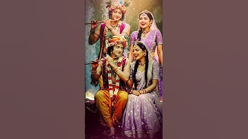 Radhe Krishna Viral Status Video Editing | Trending Krishna Bhakti status video editing vn app .!?