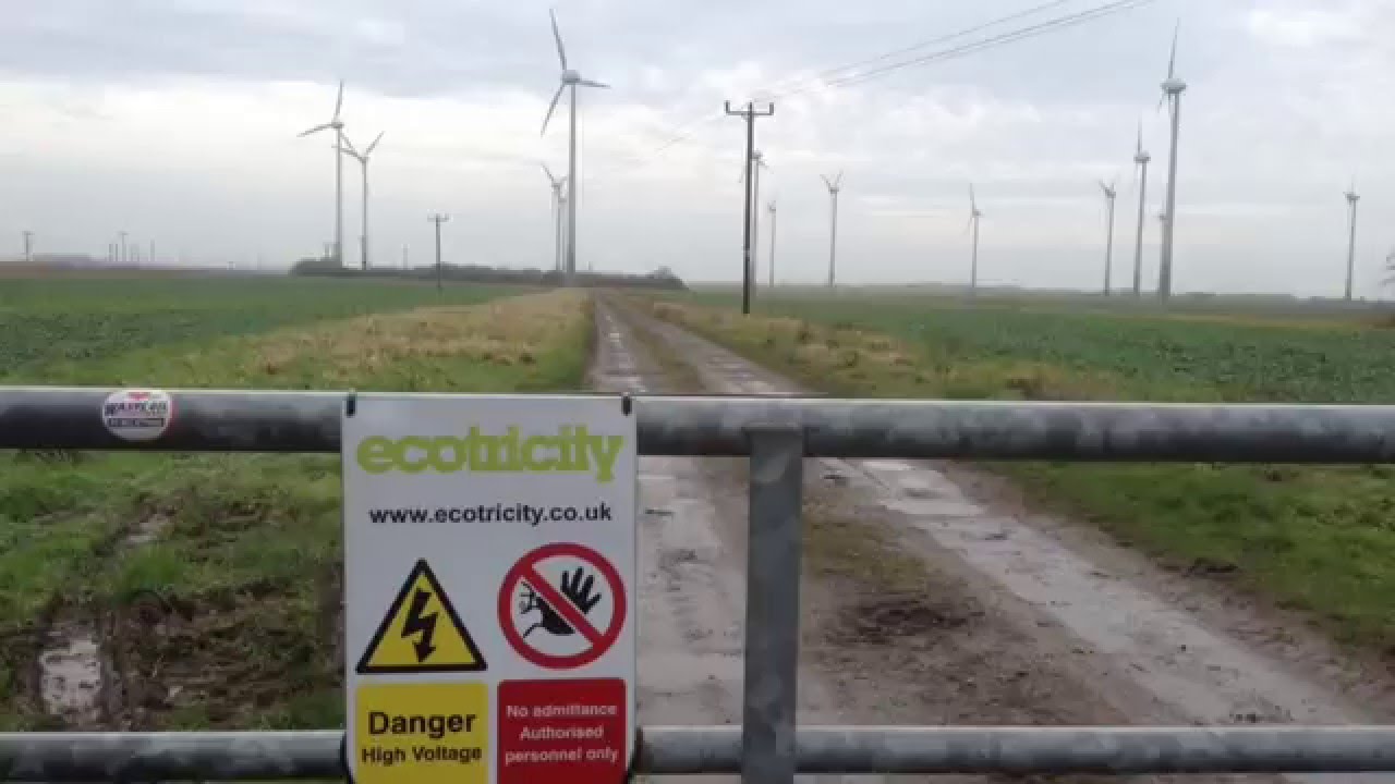 Wind turbines windfarm at Mablethorpe, Lincolnshire, England UK YouTube